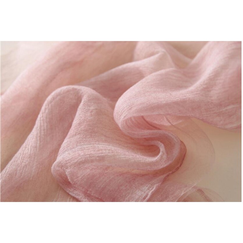 Soft Silk Scarves Gray Pink Woman Fashion Scarf 